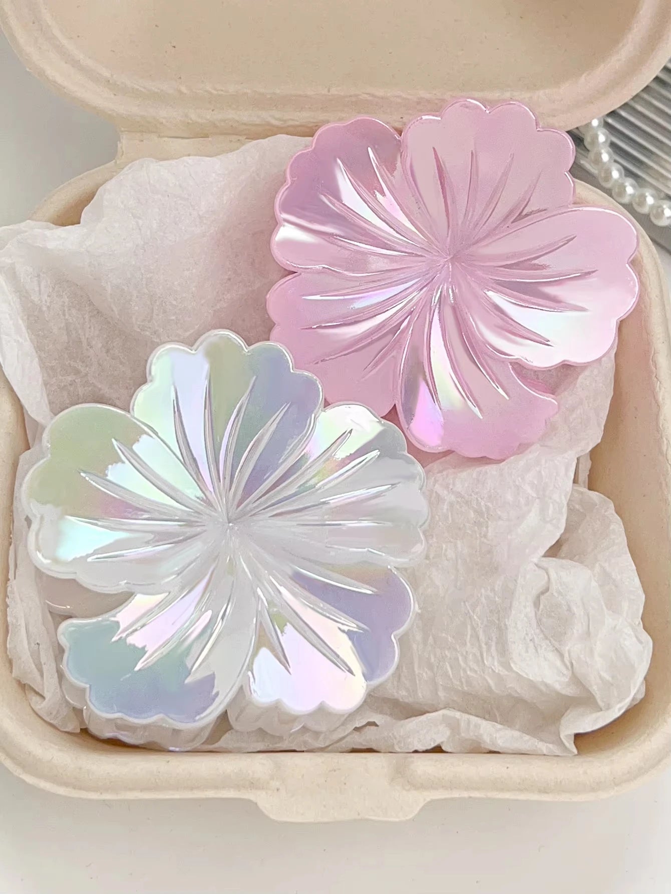 Flower Hair Clips Cute Hair Clip , Big Claw Clip Strong Hold Clip Large Hair Clamps Thin Thick Hair Accessories For Women Girls